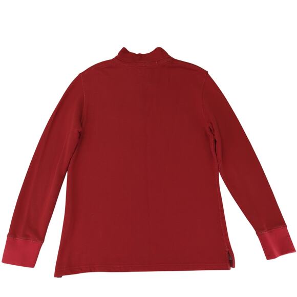 Relwen Red‎ 1/4 Snap Pullover Men's Size XL Sweater Sweatshirt - Picture 2 of 7